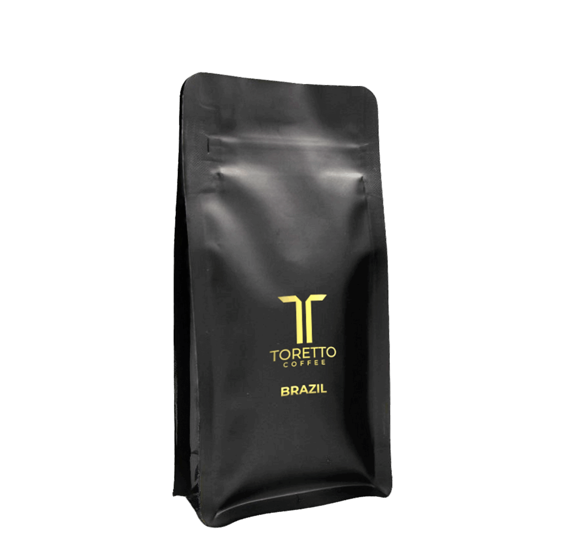 Toretto Coffees Brazil roasted coffee beans pack, highlighting Minas Gerais and São Paulo's rich, flavorful blend.